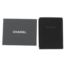 Load image into Gallery viewer, CHANEL CC Logo No.5 motif necklace Champagne Gold/Black Metal Rhinestone Leather
