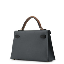 将图像加载到图库查看器中，HERMES Mini Kelly 2 Tricolor Grimist/Black/Halzan Epsom
