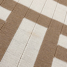 将图像加载到图库查看器中，HERMES Mosaique motif sleeveless knit dress Size 38 Beige/White4E2536DJ Silk69% Cotton22% Nylon7% Polyurethane2%
