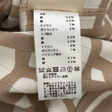 将图像加载到图库查看器中，HERMES Mosaique motif sleeveless knit dress Size 38 Beige/White4E2536DJ Silk69% Cotton22% Nylon7% Polyurethane2%
