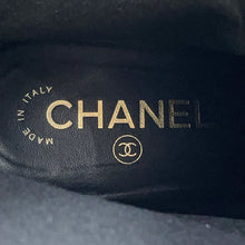 将图像加载到图库查看器中，CHANEL CC Logo Side Gore Short Boots BlackG38218 Leather Patent Leather Size 38C
