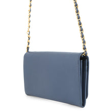 Load image into Gallery viewer, PRADA Chain wallet Blue1M1290 Saffiano LeatherLeather
