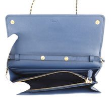 Load image into Gallery viewer, PRADA Chain wallet Blue1M1290 Saffiano LeatherLeather
