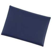 Load image into Gallery viewer, HERMES Calvi Duo Blue Saphir Epsom
