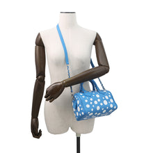 将图像加载到图库查看器中，LOUIS VUITTON LVxYK Speedy Bandouliere Blue/WhiteM46425 Monogram Empreinte Leather Infinity Dot Size 20
