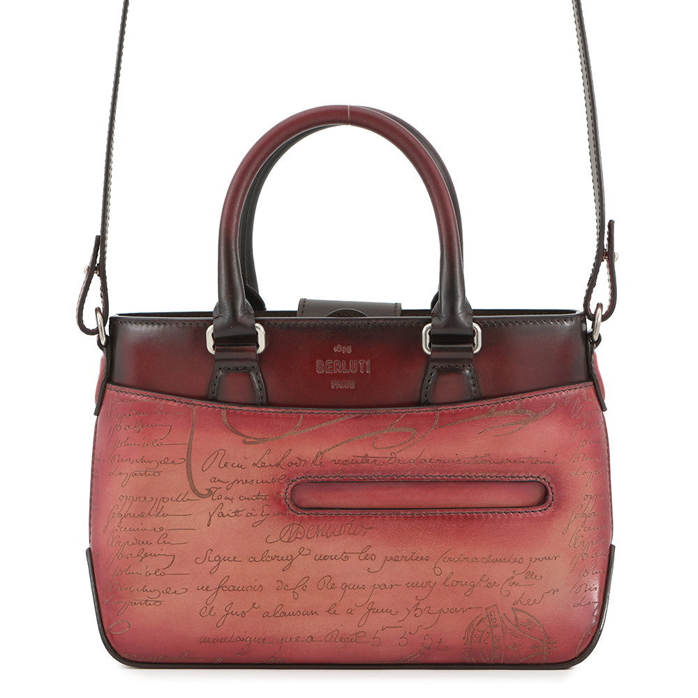 Berluti To Jules Gulliver Gradient Messenger Bordeaux Leather