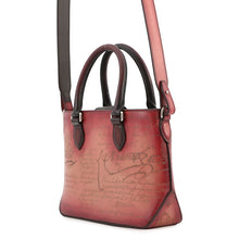 将图像加载到图库查看器中，Berluti To Jules Gulliver Gradient Messenger Bordeaux Leather
