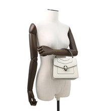 Load image into Gallery viewer, BVLGARI Serpenti Forever 2-Way Shoulder Bag White290572 Calf Leather Size S
