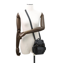 将图像加载到图库查看器中，Dior Hit the Road Mini Backpack Shoulder Bag Black PVC Coated Canvas
