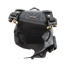 将图像加载到图库查看器中，Dior Hit the Road Mini Backpack Shoulder Bag Black PVC Coated Canvas
