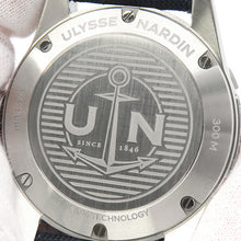 将图像加载到图库查看器中，ULYSSE NARDIN Diver W42mm Stainless Steel Fabric Blue Dial8163-175/93
