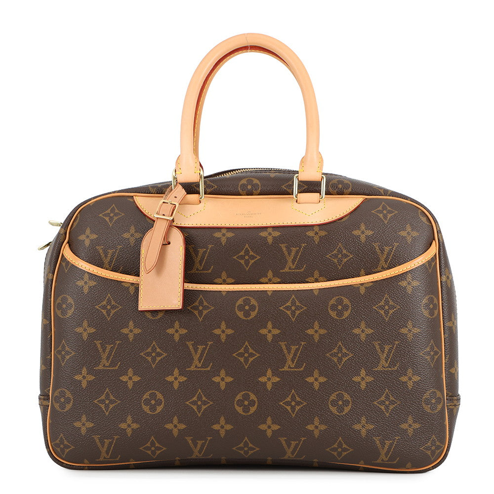 LOUIS VUITTON Deauville Bowling Vanity BeigeM47270 Monogram
