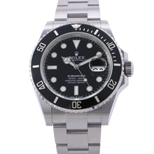 将图像加载到图库查看器中，ROLEX Submariner Date W41mm Stainless Steel Black Dial126610LN
