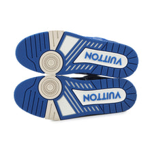 将图像加载到图库查看器中，LOUIS VUITTON LV Trainer Line Sneakers Blue/White Fabric Size 7
