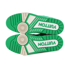 Load image into Gallery viewer, LOUIS VUITTON LV Trainer Line Sneakers Green/White Fabric Size 7
