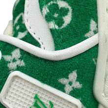 Load image into Gallery viewer, LOUIS VUITTON LV Trainer Line Sneakers Green/White Fabric Size 7
