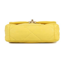 将图像加载到图库查看器中，CHANEL 19 ChainShoulder Bag YellowAS1160 Lambskin
