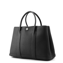 将图像加载到图库查看器中，HERMES Garden Party Black Negonda Leather Size TPM
