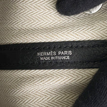 将图像加载到图库查看器中，HERMES Garden Party Black Negonda Leather Size TPM
