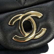 将图像加载到图库查看器中，CHANEL Mini Matelasse Single Flap Single Chain Shoulder Bag BlackA35200 Lambskin
