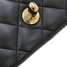 Load image into Gallery viewer, CHANEL Mini Matelasse Single Flap Single Chain Shoulder Bag BlackA35200 Lambskin
