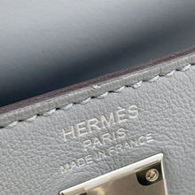 将图像加载到图库查看器中，HERMES Kelly Retourne Green Pantan Swift Leather Size 25
