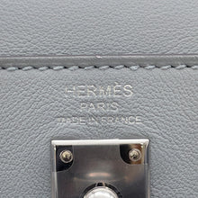 将图像加载到图库查看器中，HERMES Kelly Retourne Green Pantan Swift Leather Size 25
