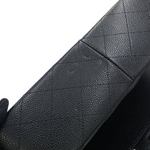 将图像加载到图库查看器中，CHANEL Jumbo Matelasse Single Flap ChainShoulder Bag BlackA28600 Caviar Leather Size 30
