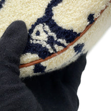 将图像加载到图库查看器中，CELINE Triomphe Ava One Shoulder Bag White/Navy/Tan193952 Polyamide Leather Size Medium
