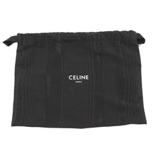 将图像加载到图库查看器中，CELINE Triomphe Ava One Shoulder Bag White/Navy/Tan193952 Polyamide Leather Size Medium
