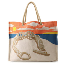 Load image into Gallery viewer, HERMES Escalier à la Plage Ashie/Multicolor Toile H
