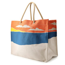 Load image into Gallery viewer, HERMES Escalier à la Plage Ashie/Multicolor Toile H
