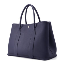 将图像加载到图库查看器中，HERMES Garden Party Blue Indigo Negonda Leather Size PM
