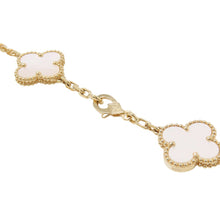 将图像加载到图库查看器中，Van Cleef &amp; Arpels Vintage Alhambra Necklace 10 motifsVCARA42800 18K Yellow Gold
