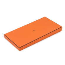 将图像加载到图库查看器中，HERMES Giant Square Imaginary Saddle Marine/White/Blue Cashmere70% Silk30%
