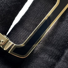 将图像加载到图库查看器中，HERMES Gloves Holder &quot;Ideal&quot; Black Metal
