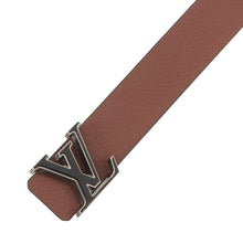 将图像加载到图库查看器中，LOUIS VUITTON Belt・LV Tilt Reverse Taurillon 40MM Size 95/38 Navy/BrownM0027 Taurillon Leather
