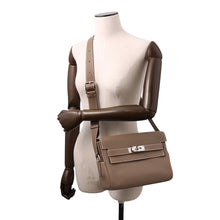 Load image into Gallery viewer, HERMES Kelly Messenger Etoupe Evercolor Size PM
