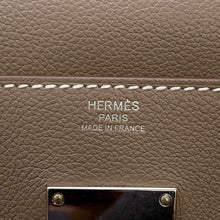 Load image into Gallery viewer, HERMES Kelly Messenger Etoupe Evercolor Size PM
