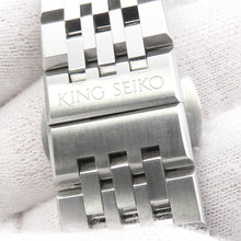 将图像加载到图库查看器中，SEIKO King SEIKO SEIKO Watch Salon Exclusive Model W38.6mm Stainless Steel Black DialSDKA007
