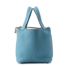 将图像加载到图库查看器中，HERMES Picotin Lock Blue Jean Taurillon Clemence Size PM
