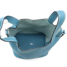 将图像加载到图库查看器中，HERMES Picotin Lock Blue Jean Taurillon Clemence Size PM
