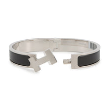将图像加载到图库查看器中，HERMES ClicHH Clic Crack Enamel Bracelet Size T5 NoirMattH703203FB01T5 Metal
