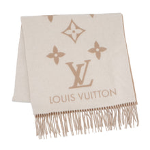 将图像加载到图库查看器中，LOUIS VUITTON Scarf, Reykjavik Beige ClaireM78123 Cashmere100%
