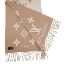 将图像加载到图库查看器中，LOUIS VUITTON Scarf, Reykjavik Beige ClaireM78123 Cashmere100%
