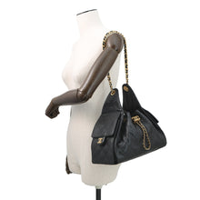 Load image into Gallery viewer, CHANEL CHANEL25 ChainShoulder Bag BlackAS5293 Caviar Leather Size Small
