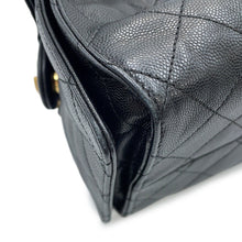 Load image into Gallery viewer, CHANEL CHANEL25 ChainShoulder Bag BlackAS5293 Caviar Leather Size Small
