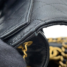 Load image into Gallery viewer, CHANEL CHANEL25 ChainShoulder Bag BlackAS5293 Caviar Leather Size Small
