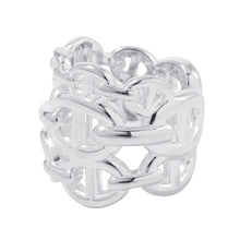 将图像加载到图库查看器中，HERMES Chaine d&#39;Ancre Anchene Ring Size GM/48/#8 SV925
