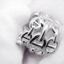 将图像加载到图库查看器中，HERMES Chaine d&#39;Ancre Anchene Ring Size GM/48/#8 SV925
